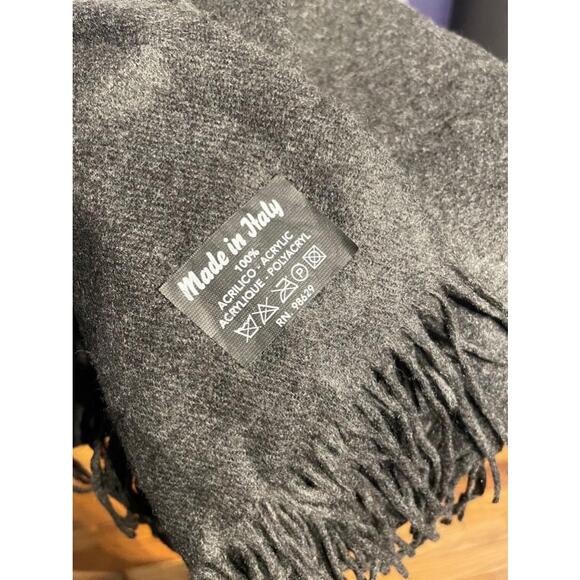 🤍Italian Vintage Fringe Shawl Pashmina cape shrug poncho multifunctional sweater - Picture 4 of 4